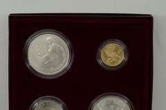 1996 Atlanta Olympic Games 4 Coin Set - GOLD & SILVER $1.00 $5 PR Unc