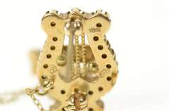 10K Yellow Gold Alpha Chi Omega Women's Fraternity Lapel Pin/Brooch