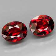 Ravishing 4.24ct rich cherry red Spessartite Garnet set