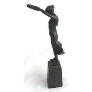 Roman Lady Holding out Crown Bronze Sculpture