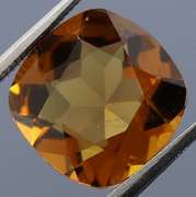 Firey 4.27ct cushion cut whiskey Citrine