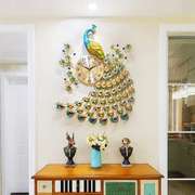 Peacock Wall Clock Digital Luxury 3D