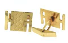 Elegant Yellow Gold Cufflinks