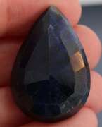 Lavish 95ct pear cut royal blue Sapphire