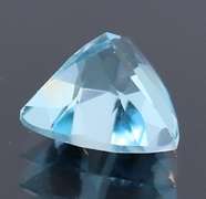 High fire 5.48ct trillion cut Swiss blue Topaz