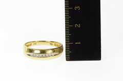 10K Yellow Gold Classic Men's Diamond Wedding Band Ring