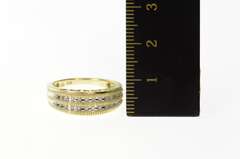 10K Yellow Gold Diamond Graduated Mom Mother's Day Band Ring