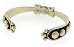 Vintage Sterling Silver Signed Cuff Bangle