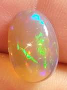Eye catching 4.35ct block and ribbon pattern Jelly Opal
