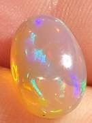 Eye catching 4.35ct block and ribbon pattern Jelly Opal