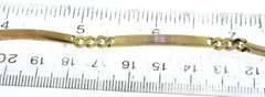 Dreamy Yellow Gold Alternating Bar Link Bracelet