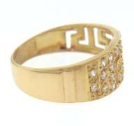 Handsome 21kt Greek Key Band
