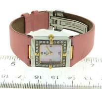 Coroton 2 Tone CZ Bezel Mop Watch