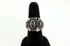Vintage Sterling Silver Marcasite Ring