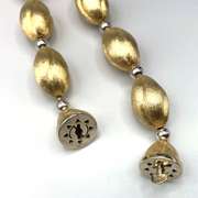 Heavy Art Deco Chunky 14kt Gold Necklace
