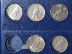 10 Peace Dollars in A Whitman Album