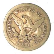 1866-S $2.50 Liberty Head Gold Quarter Eagle - Circulated