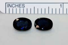 Midnight Blue Sapphire Pair - 3.26 cts.