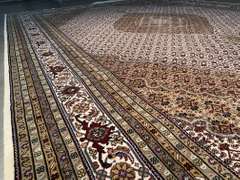 FINE SILK & WOOL PERSIAN TABRIZ RUG 9.9x13.9