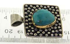 Sterling Silver Turquoise Pendant