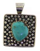 Sterling Silver Turquoise Pendant