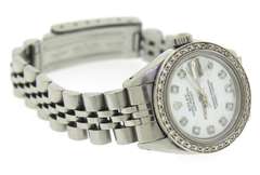 Rolex Datejust Mother of Pearl Diamond Dial and Bezel Watch