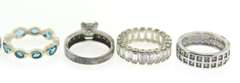 Group Lot of Vintage Sterling Silver Rings