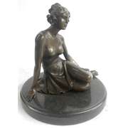 Elegant Woman Bronze Sculpture