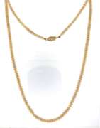 Trendy Pearl Necklace with Gold Clasp