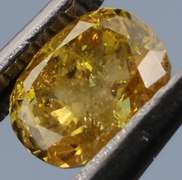 Rare .26ct oval cut yellow Diamond