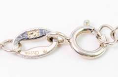 Vibrant Blue Stone Necklace in Sterling Silver