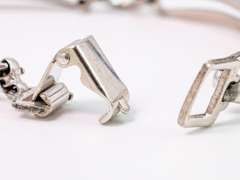 Fancy Long-Link Bracelet in Sterling Silver