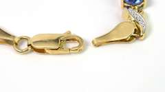 Lush 12.75CTW Sapphire & Diamond Bracelet in Yellow Gold