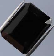 Diamond black 8.25ct emerald cut Onyx