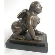 Greek Sphinx Bronze Sculpture