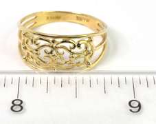 Incredible Filigree Band-Style Ring in 14KT Yellow Gold