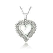 3/5ct Diamond Heart Pendant Necklace