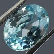 Brilliant! 1.93ct diamond luster blue Zircon