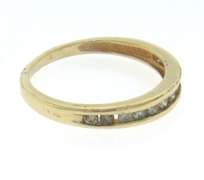 Elegant Yellow Gold Diamond Band