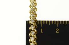 14K Yellow Gold 1.76 Ctw Classic Diamond Tennis Bracelet