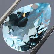 Gorgeous 2.94ct pear cut Swiss blue Topaz