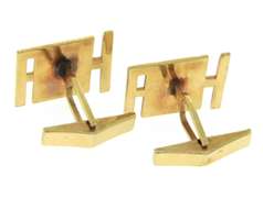 Elegant Yellow Gold Cufflinks