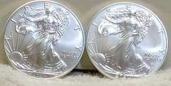 2021 Type 1 & Type 2 Unc Sil Eagles