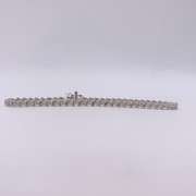 14kt Solid White Gold Diamond Tennis Bracelet