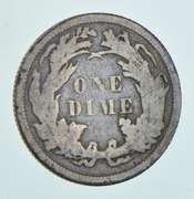 1863 Seated Liberty Dime
