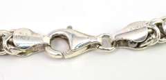Sleek Byzantine Link Bracelet in Sterling Silver