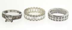 Group Lot of Vintage Sterling Silver Rings