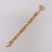 Fancy Italian Made 18kt Gold Plated Greek Key Design Bracelet