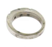 Powerful 18kt Movado Wedding Band