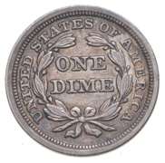1853 Seated Liberty Dime